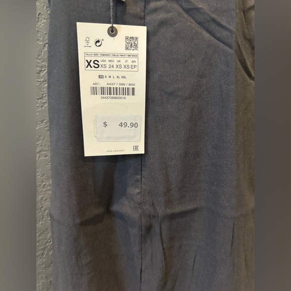 NWT Zara Black Sleeveless Midi Dress - Picture 5 of 6